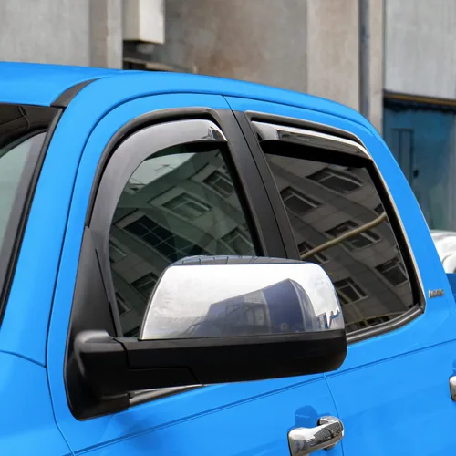 Miniatura 5 de Goodyear Deflectores de ventana inastillables en el canal para Toyota Tundra 2007-2021 CrewMax, protectores de lluvia, viseras de ventana para Para