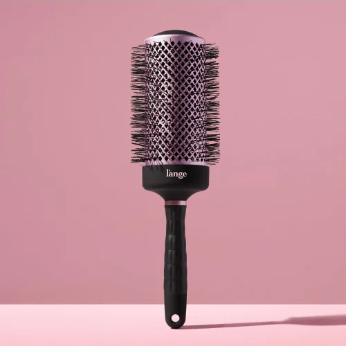 Miniatura 4 de L'ANGE HAIR VolumePro - Cepillo redondo iónico de cerámica extralargo, negro, para secado con secado, rizado y peinado, añade volumen, reduce