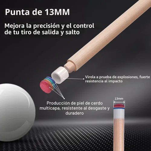Miniatura 4 de Kmise Pool Cue Stick Set,4 Colors Canadian Maple Cue,Pool Sticks for Adults,Tacos de Billar 18 19 20 21oz for Beginner 1 set