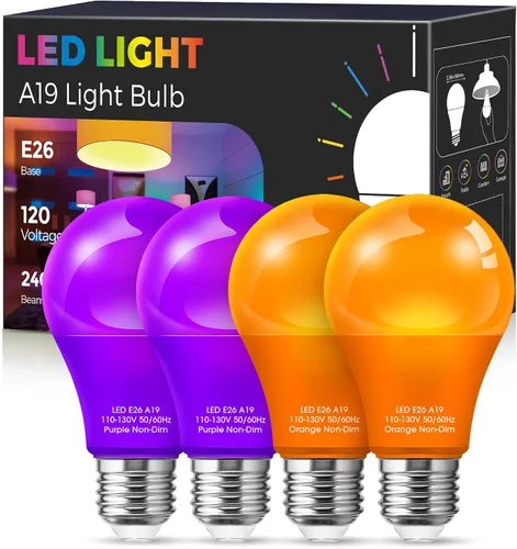 Miniatura 8 de Fulighture Paquete de 2 bombillas de inundación verdes, PAR38 de 15 W (equivalente a 100 W) E26, bombillas LED verdes de inundación para exteriores