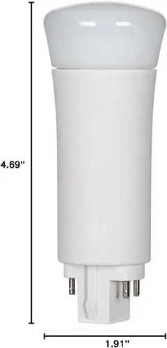 Miniatura 3 de Satco S29861 Bombilla de transición en acabado blanco, 4.69 pulgadas