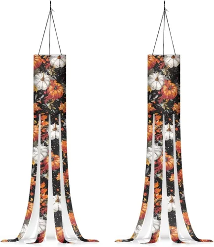 Miniatura 34 de Binienty 4th of July Winsock Patriotic Outdoor Decor Wind Socks Hanging Flag Welcome Home Decoration Party Yard Hanging Windsock, 2 Pcs Set Decor