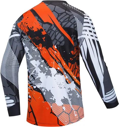 Miniatura 2 de Weimostar Camisetas de ciclismo para hombre, ropa de motocross de montaña de manga larga