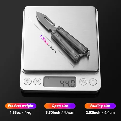Miniatura 4 de XXV Cuchillo de bolsillo, cuchillo plegable de acero inoxidable para exteriores, pequeños cuchillos de camping portátiles, regalos para hombre