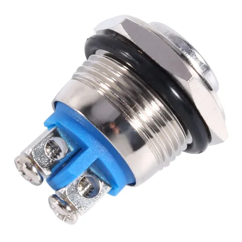 Miniatura 2 de Interruptor de botón momentáneo 12v, interruptor de botón momentáneo de 0.630 in, interruptor de botón de bocina de aire para control de circuito