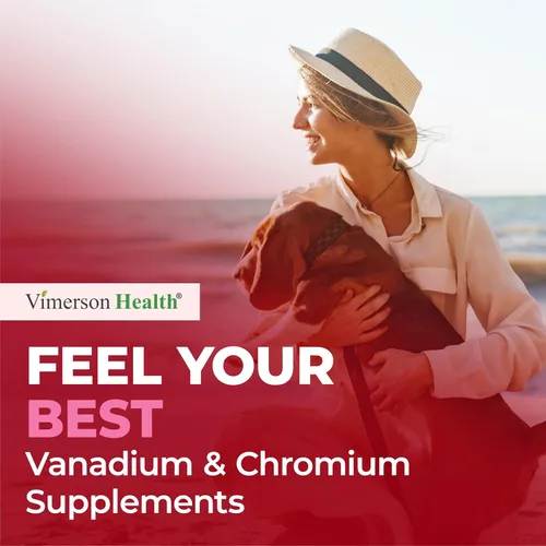 Miniatura 8 de Vanadio con cromo. Suplementos de apoyo de glucosa en sangre. Suplemento de cromo vanadio para apoyo energético y metabolismo sin cafeína. Con ácido