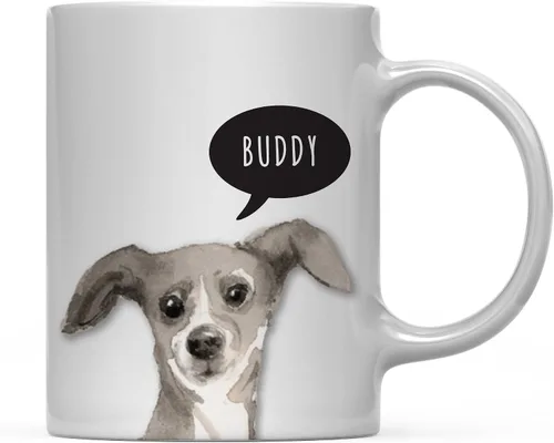 Miniatura 34 de Andaz Press Taza de café personalizada de 11 onzas para perro, Shih Tzu Shorter Haired Up Close, paquete de 1 Shih Tzu pelo más corto personalizado