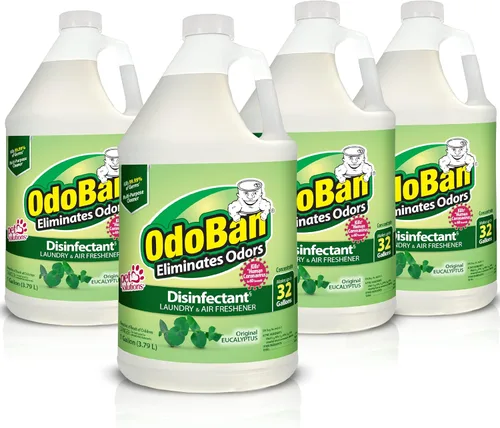 Miniatura 15 de OdoBan Desinfectante y eliminador de olores listo para usar, fabricado en los Estados Unidos, aroma cítrico, juego de 2, spray de 32 onzas