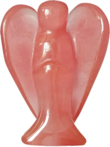 Miniatura 24 de Estatua de ángel guardián de oración de cristal curativo de cornalina natural, 2 pulgadas, tallado en bolsillo, figuras de piedra de palma