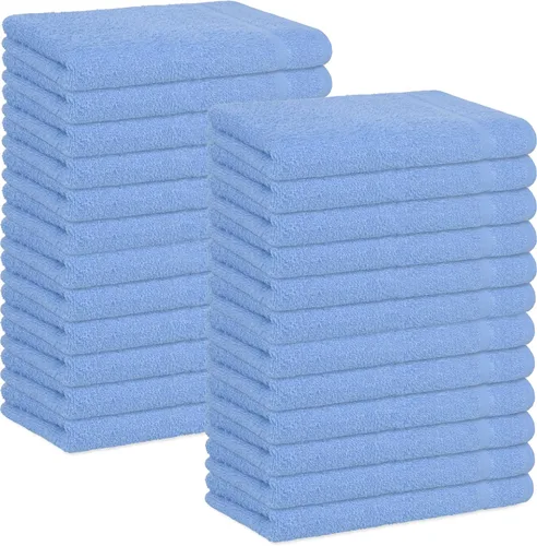 Miniatura 37 de Toallas de baño básicas medianas de 24 x 48 pulgadas, paquete de 6, color beige, suaves y absorbentes, toallas de algodón multiusos para baño, spa