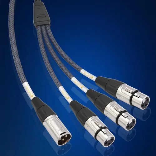 Miniatura 7 de Devianl XLR y Splitter - Cable divisor XLR y 2 hembra a 1 macho, equilibrado de doble hembra a macho, adaptador de cable de micrófono combinador, 2