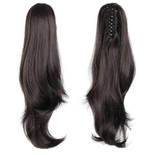 Miniatura 298 de Extensiones de cola de caballo de cabello rubio, extensiones de cola de caballo para mujer, pinza de extensiones de cabello rizado de 12 pulgadas