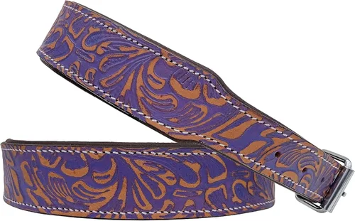 Miniatura 7 de Affilare Collar de perro de cuero estilo occidental resistente acolchado para cachorros y perros grandes 10AB134-XS