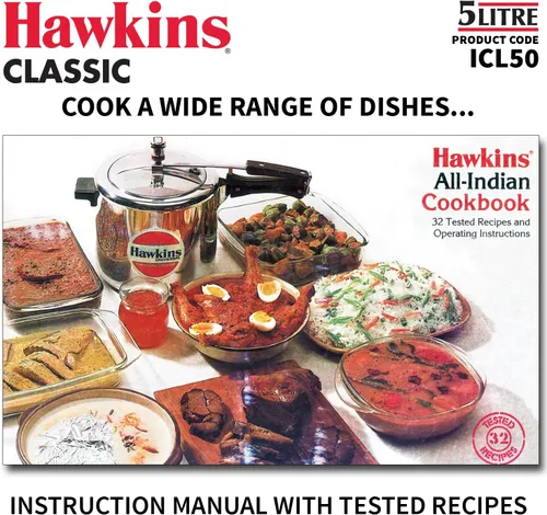 Miniatura 5 de Hawkins Olla a presión clásica de aluminio, cocina de tapa interior de inducción, olla de sartén, mejor cocina, plata Icl50 5 litros