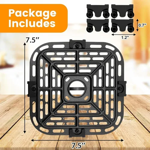 Miniatura 3 de GWY Piezas de repuesto para freidora de aire para Instant Pot Vortex Plus 6 en 1, horno freidora de aire de 4 cuartos de galón, placa de parrilla