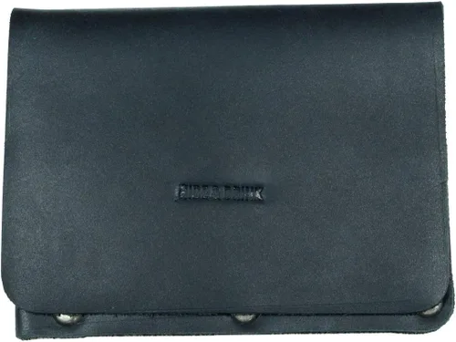 Miniatura 2 de Hide & Drink, Tarjetero remachado de cuero, cartera de efectivo, organizador de maletines de viaje, accesorios, hecho a mano, Negro -, Cartera