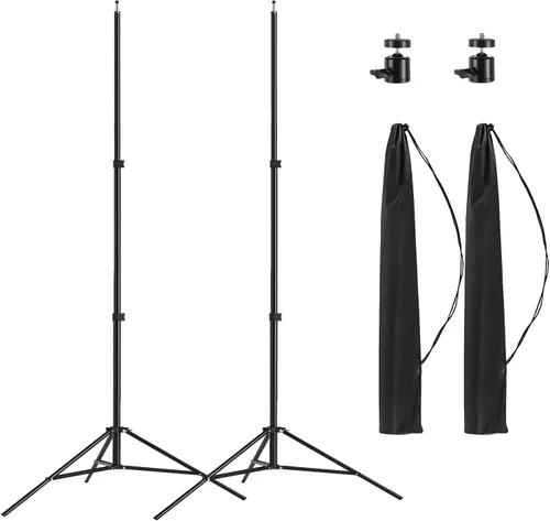 Paquete de 2 Soportes de Trípode de Fotografía de Aluminio Ligero con Estuche, Altson 7 Pies Trípode Portátil para Foto y Video para Speedlight,