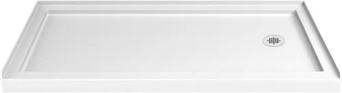 Miniatura 22 de DreamLine SlimLine 42 pulg. P x 42 pulg. A x 2 3/4 pulg. Al Base de Ducha de Umbral Único con Drenaje Central en Color Galleta, DLT-1142420-22