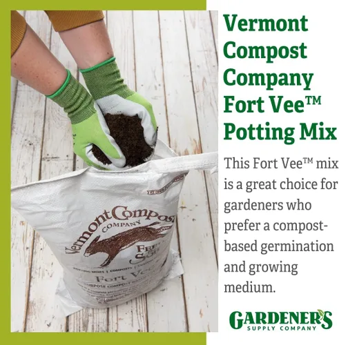 Miniatura 2 de Vermont Compost Company Fort Vee Organic Potting Mix Suelo a base de compost de alto contenido en nutrientes para interior y exterior, inicio
