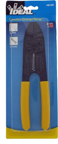 Miniatura 10 de IDEAL Electrical 30-428 Combo de tira y herramienta de crimpado, crimpadora de alambre de precisión, pelacables con 3 nidos de engarzado, agarre