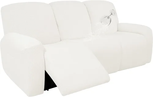 Miniatura 29 de Easy-Going - Funda 100 % impermeable doble para sofá reclinable, diseño jacquard, en 1 pieza, a prueba de derrames, para niños, mascotas, perros