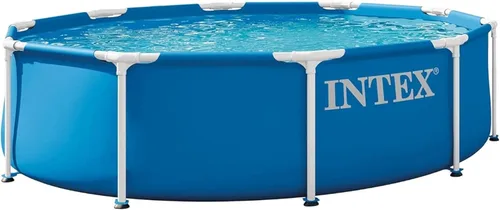 Miniatura 9 de Intex 28200EH - Piscina redonda de 10 pies x 30 pulgadas para 4 personas, marco de metal para exteriores, sobre el suelo, con fácil instalación