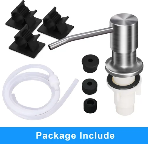 Miniatura 7 de Dispensador de jabón para fregadero de cocina, dispensador de jabón para fregadero, kit de tubo de extensión de 47 pulgadas, bomba dispensadora