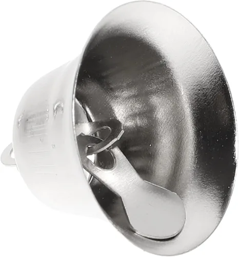 Miniatura 8 de Ciieeo 20 campanas de cascabel, pequeñas campanas de manualidades a granel, mini campanas de metal de Navidad para puertas de manualidades, adornos