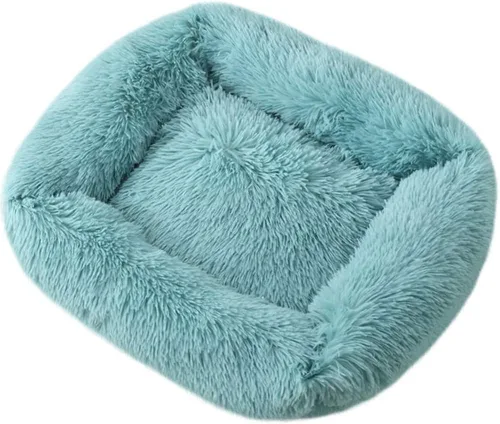 Miniatura 15 de La La Pet® Cama de dona para perros y gatos, acogedora cama para mascotas, cama para perros madriguera, cama calmante para mascotas, almohada