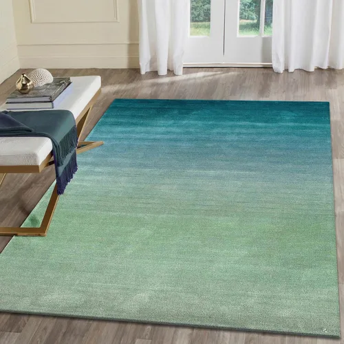 Miniatura 30 de Liora Manne Ravella - Alfombra duradera para interiores y exteriores, estabilizada a mano con rayos UV, tropical neutro, 5 pies x 7 pies 6 pulgadas
