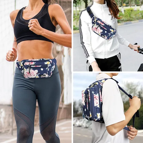 Miniatura 7 de Riñonera para hombres y mujeres, con correa ajustable para entrenamiento al aire libre, viajes, casual, correr, senderismo, ciclismo, Moda Nuevas
