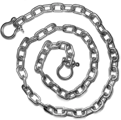 Miniatura 4 de US Stainless Cadena de anclaje AISI 316 de 5/16" (8 mm) con grilletes de 3/8" (10 mm)