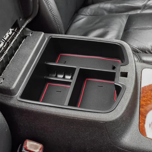 Miniatura 10 de HGWEI Organizador de consola central compatible con Chevy Silverado GMC Sierra Avalanche Tahoe Suburban Yukon Yukon XL 2007-2014, accesorios solo