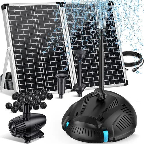 Miniatura 10 de POPOSOAP Filtro de estanque con kit de fuente de bomba, clarificador UV integrado, filtros de estanque de 660 GPH/40 W para limpieza de estanques al