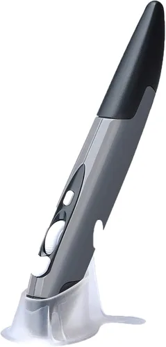 Miniatura 9 de lychee Ratón óptico inalámbrico de bolsillo, 2.4 GHZ USB inalámbrico óptico mini ratón de aire para PC, portátil, computadora portátil Mac (azul)