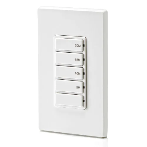 Miniatura 13 de Leviton Interruptor Temporizador de Cuenta Regresiva para ventilador de baño y luces del hogar, 5-10-15-30 minutos, no requiere neutro, unipolar
