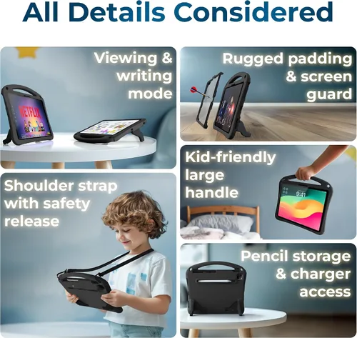 Miniatura 4 de Bam Bino Space Suit Kids - Funda para iPad Pro de 12.9 pulgadas, modelos de 3ª/4ª/5ª/6ª generación (2018-2022)