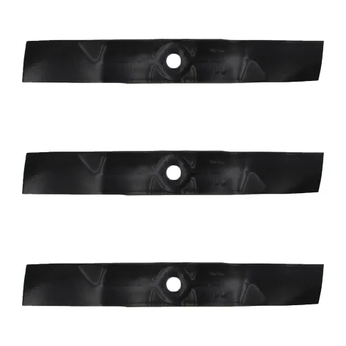 Miniatura 3 de RAParts (3) cuchillas de cortacésped para John Deere LT166 LT170 LT180 LT190 se adapta a cubiertas convertibles de 48 pulgadas