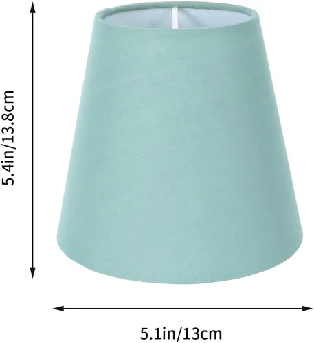 Miniatura 3 de Uonlytech Pantalla de tela con clip para lámpara de tela, protector de lámpara, cubierta de lámpara, candelabros, bombillas de 5 x 5 x 3 pulgadas