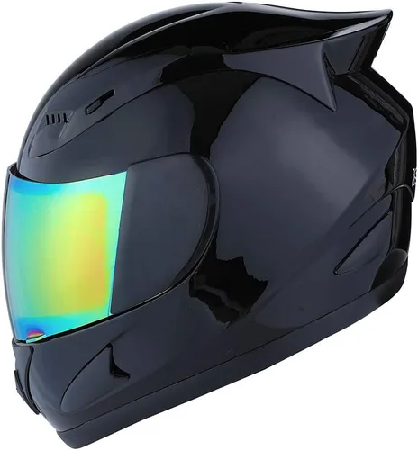 Miniatura 22 de 1Storm - Casco de cabeza completa para motocicleta, diseño de calavera mecánica HJDJ11