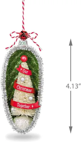Miniatura 6 de Hallmark Keepsake 2017 mini adornos de navidad de porcelana, deseos de boda