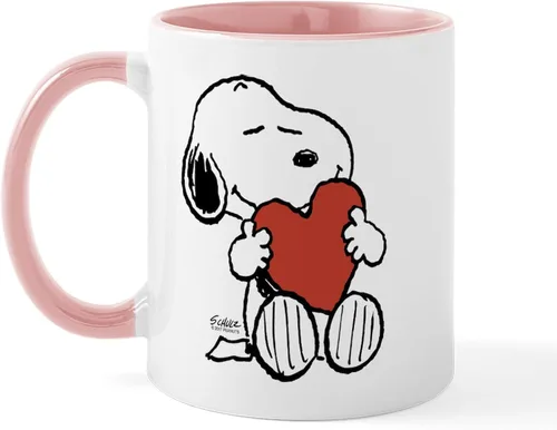 Miniatura 39 de CafePress Snoopy On Heart Mugs 11 oz (325 ml) Ceramic Coffee Mug