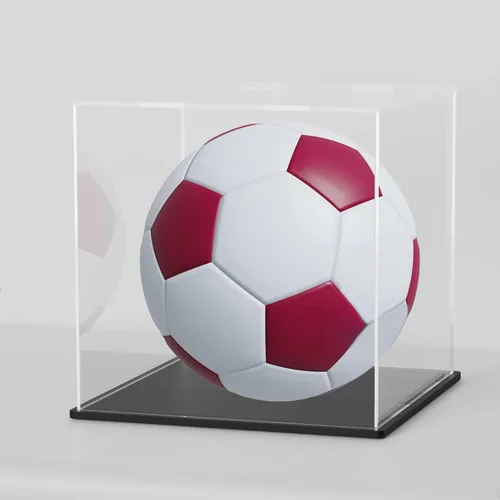 Miniatura 14 de Vitrina de acrílico con base negra, caja de exhibición de acrílico transparente de autoensamblaje con tapa, 6 pulgadas (largo y ancho) x 7.8 Negro