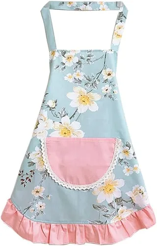 Miniatura 4 de Pañuelo con estampado floral, encantador, vintage, divertido, delantales para mujeres, niñas, pastel, jardín, pintura, delantales, diadema Delantal 7