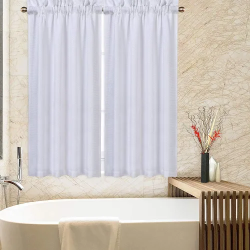 Miniatura 23 de CAROMIO - Cortina para cocina, cortina texturizada, cortinas para ventana de baño, varios tamaños