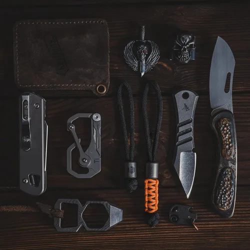Miniatura 8 de KeyUnity KP03SW Titanium EDC Bolt Action Pen & KA01 Titanium Paracord Bead Bundle