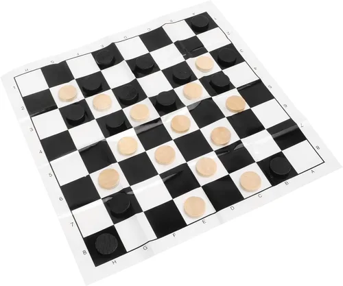 Miniatura 7 de Dilwe Juego de tablero de ajedrez de piezas, juego de mesa internacional de madera plegable portátil