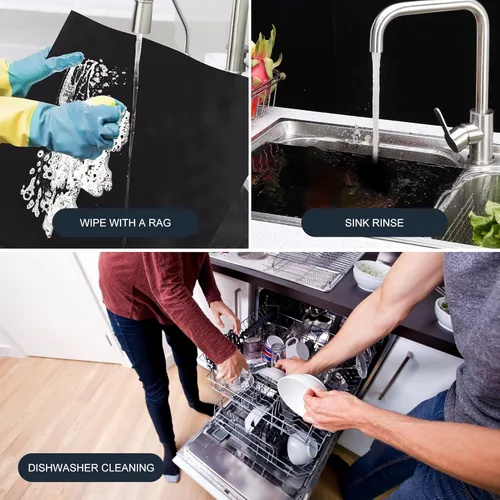 Miniatura 7 de Meegoo Revestimientos para horno para la parte inferior del horno, paquete de 2 tapetes de teflón antiadherentes grandes, gruesos y resistentes