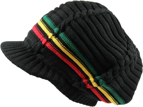 Miniatura 14 de RW Gorro de punto acanalado clásico Rasta 100% algodón