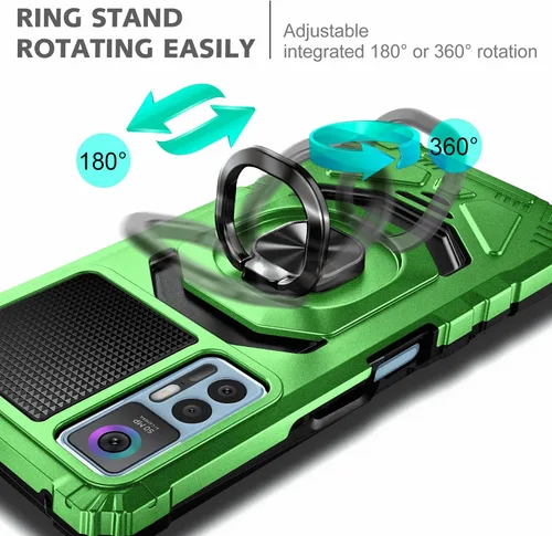 Miniatura 6 de NZND Funda para TCL 30 5G /TCL 30 /TCL 30 Plus con protector de pantalla de vidrio templado (cobertura máxima), protección de cuerpo completo